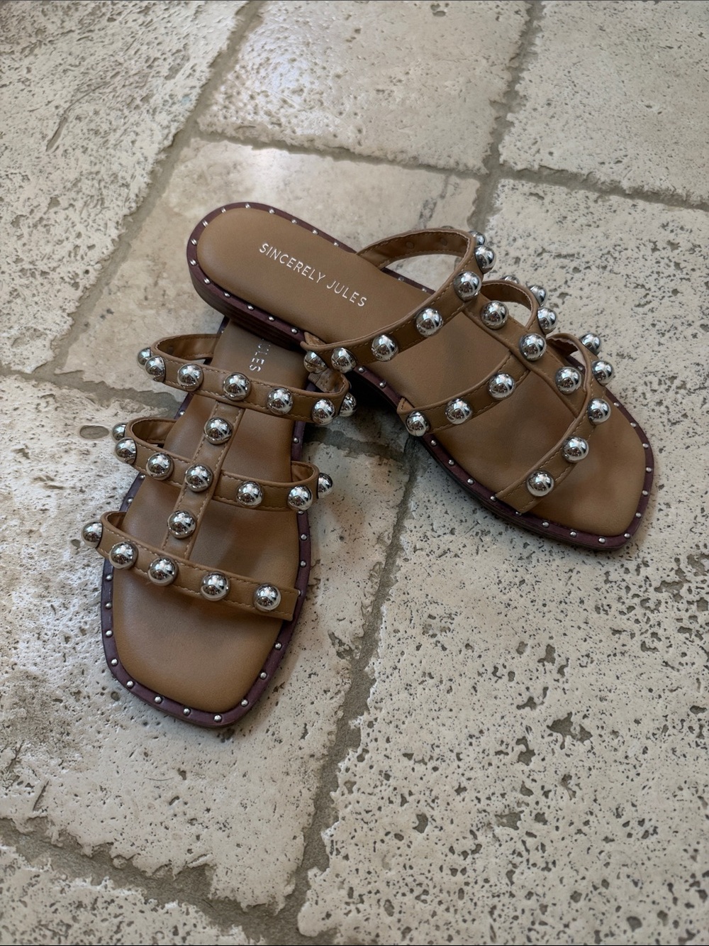 Women's Studded Sandal by Sincerely Jules - Picture 3 of 7